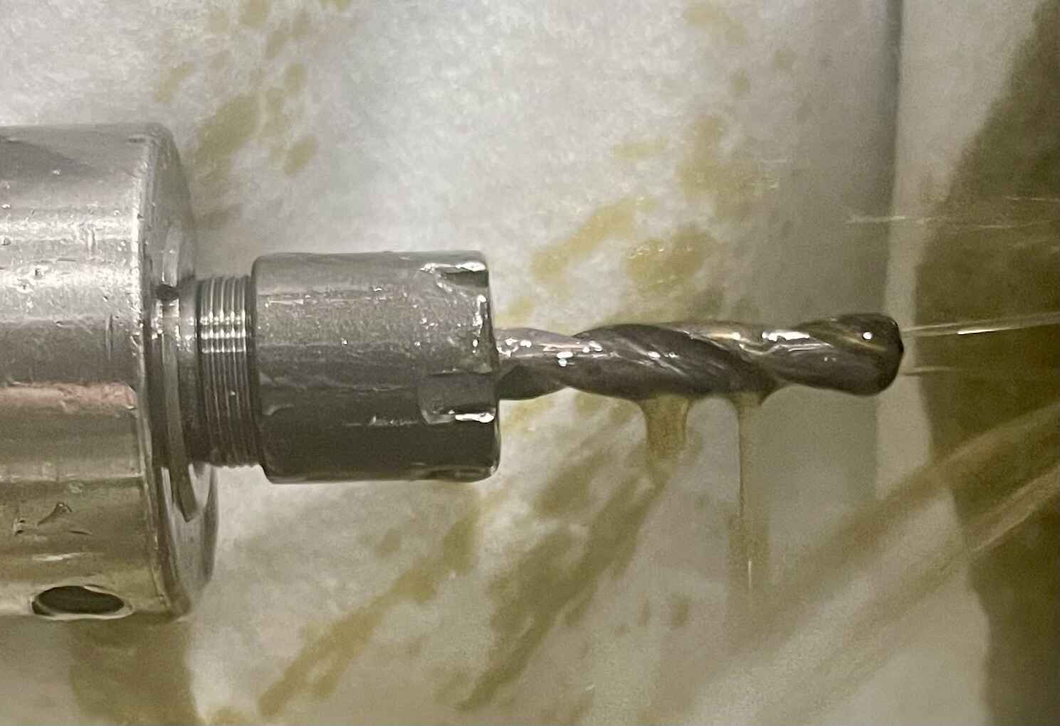 2010 - Coolant Through Drilling Coolant through drilling on Davenport