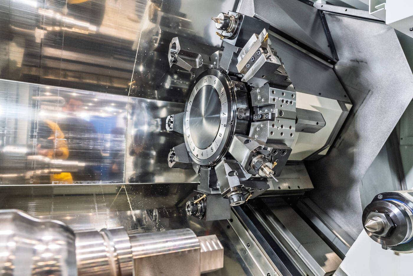 inside a CNC machine