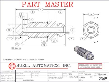Bleeder Screw Diagram